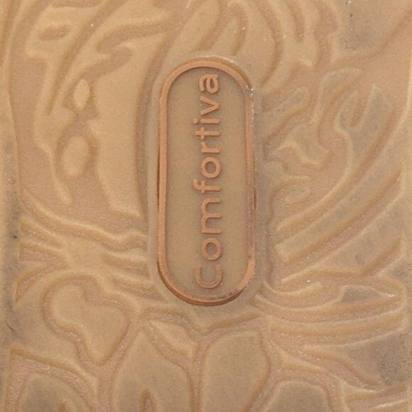 Cayce Leather Slide Sandals By Comfortiva - Picture 9 of 9